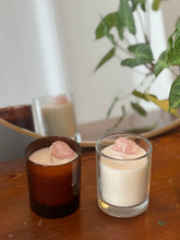 Load image into Gallery viewer, Love - Rose Quartz & Rose - Crystal Chakra Candle (30cl)