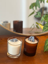 Load image into Gallery viewer, Cleanse - Blue Calcite & Peppermint - Crystal Chakra Candle (30cl)