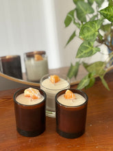 Load image into Gallery viewer, Happiness - Orange Calcite &amp; Citrus - Crystal Chakra Candle (30cl)
