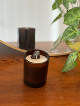 Load image into Gallery viewer, Grounding - Smokey Quartz &amp; Sandalwood - Crystal Chakra Candle (30cl)
