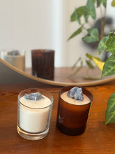 Load image into Gallery viewer, Cleanse - Blue Calcite &amp; Peppermint - Crystal Chakra Candle (30cl)
