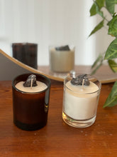 Load image into Gallery viewer, Grounding - Smokey Quartz &amp; Sandalwood - Crystal Chakra Candle (30cl)
