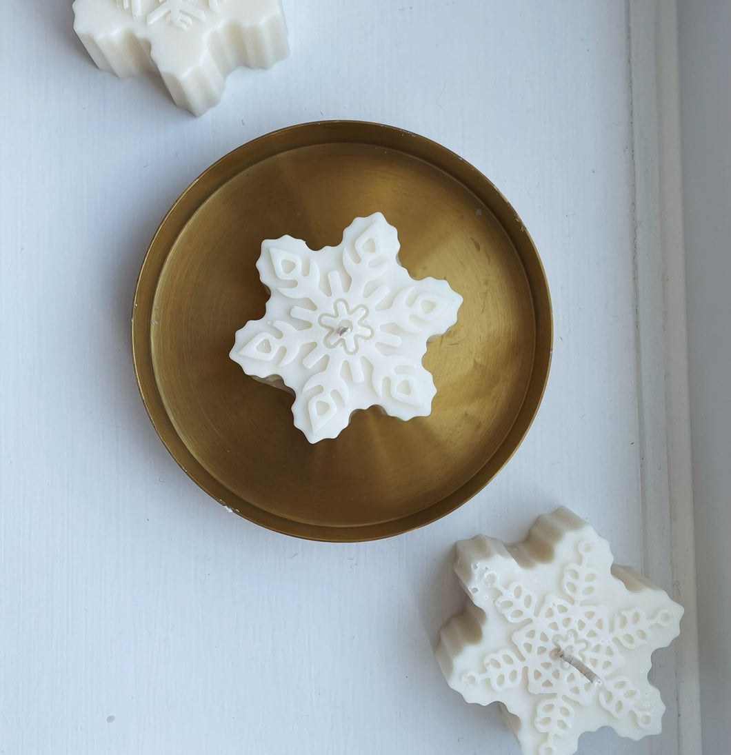 Christmas Crystal Snowflake Candles