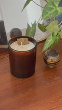 Load and play video in Gallery viewer, Protect - Tigers Eye &amp; Ylang Ylang - Crystal Chakra Candle (30cl)
