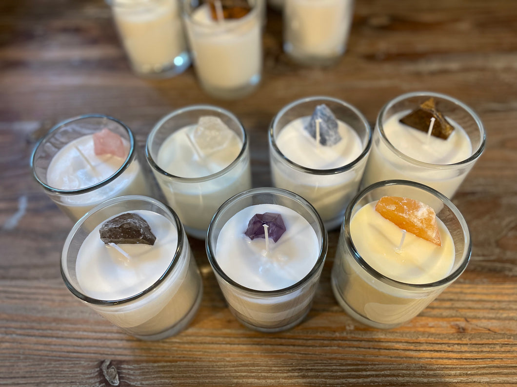 Crystal Chakra Candles Set (7 x 30cl)